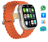 Z98 4G AMOLED Smartwatch – Premium SIM Smartwatch with Heart Rate Monitor & Compass With 4 Stylish Interchangeable Straps