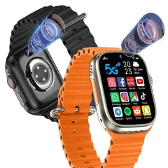 Z98 4G AMOLED Smartwatch – Premium SIM Smartwatch with Heart Rate Monitor & Compass With 4 Stylish Interchangeable Straps